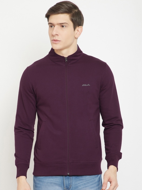 

Adobe Men Purple Solid Sweatshirt