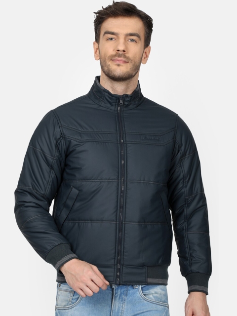 

Monte Carlo Men Navy Blue Solid Padded Jacket