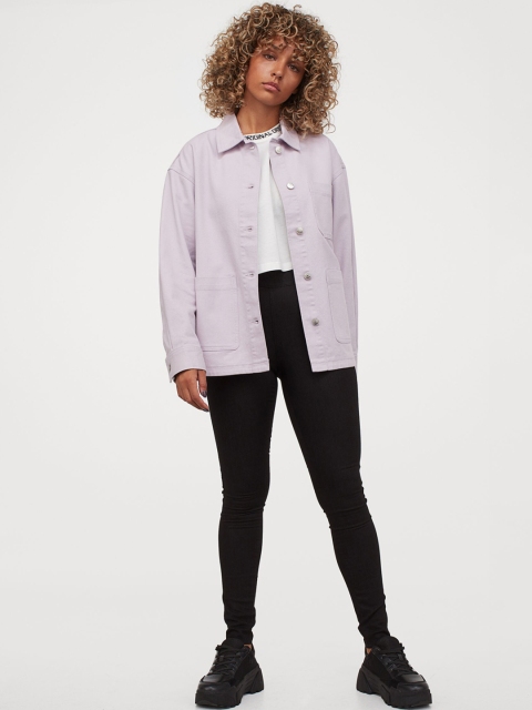 

H&M Women Black Solid Treggings
