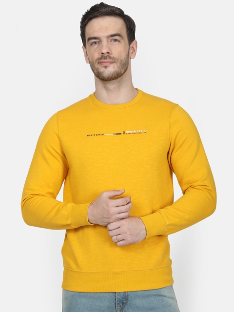 

Monte Carlo Men Yellow Printed Sweatshirt