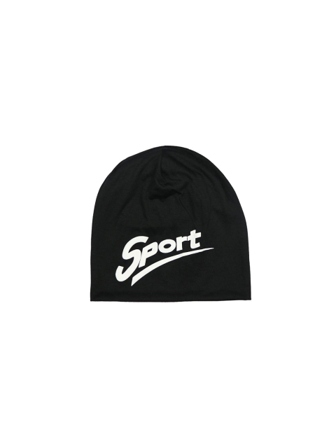 

iSWEVEN Unisex Black & White Printed Beanie