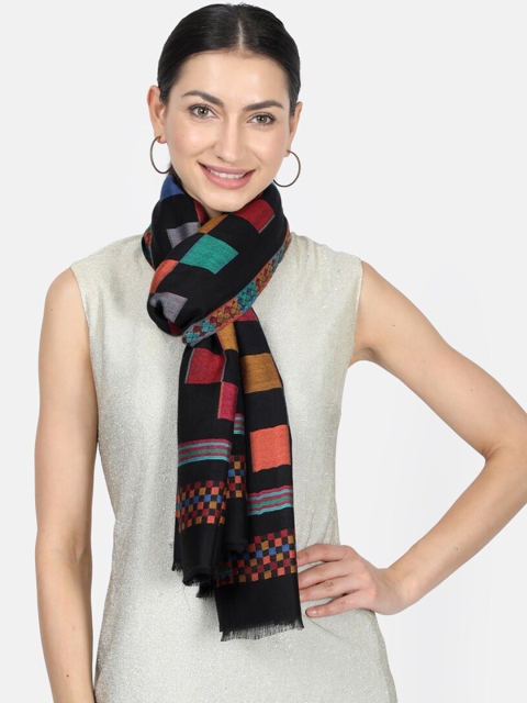 

Monte Carlo Women Black Woven Design Stole