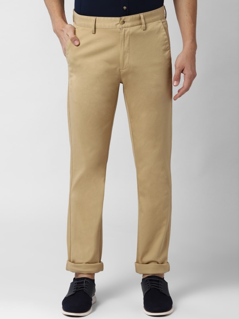 

Peter England Men Beige Slim Fit Solid Chinos