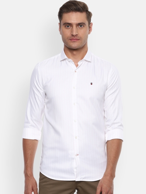 

Louis Philippe Sport Men White Slim Fit Striped Casual Shirt