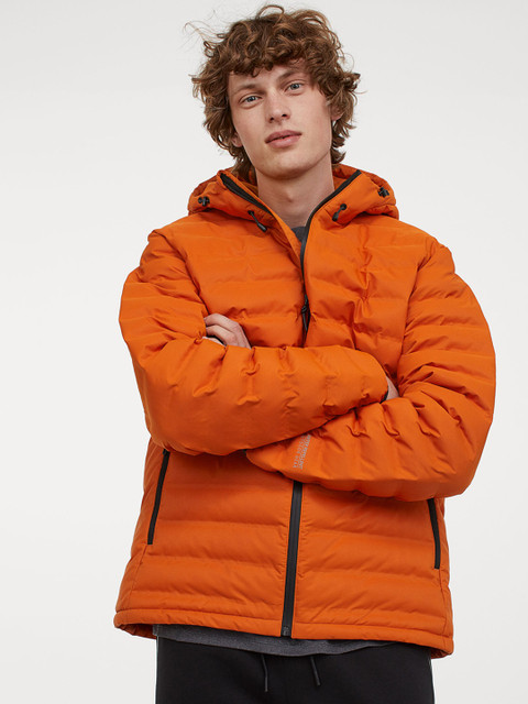 

H&M Men Orange Solid Water-Repellent Outdoor Jacket