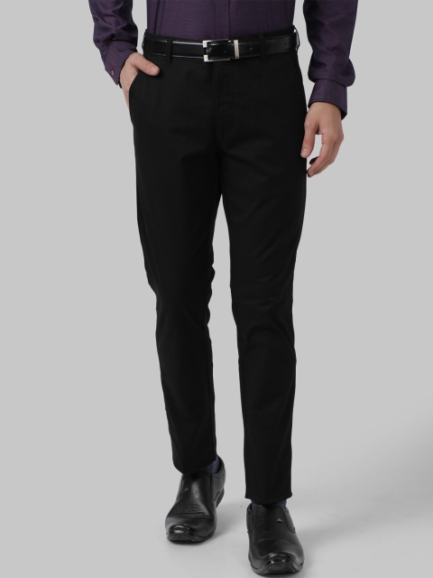 

Park Avenue Men Black Regular Fit Solid Formal Trousers