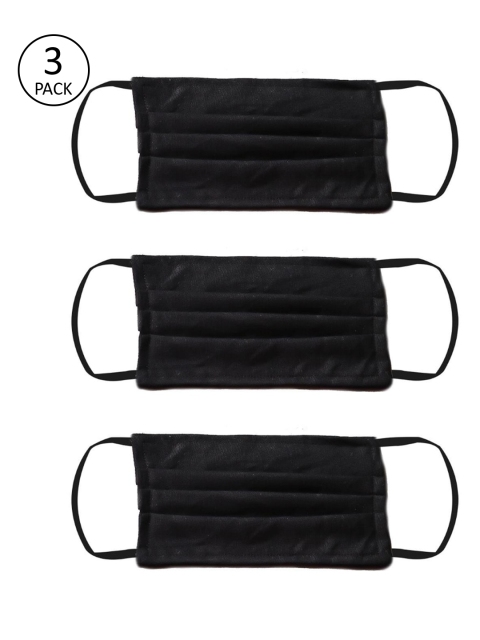 

Bellofox Unisex Pack Of 3 Black 3-Ply Reusable Outdoor Mask