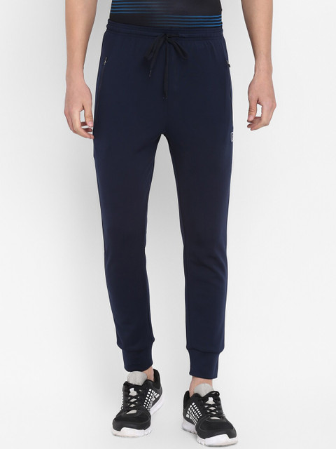 

SG Men Navy Blue Solid Straight Fit Track Pants
