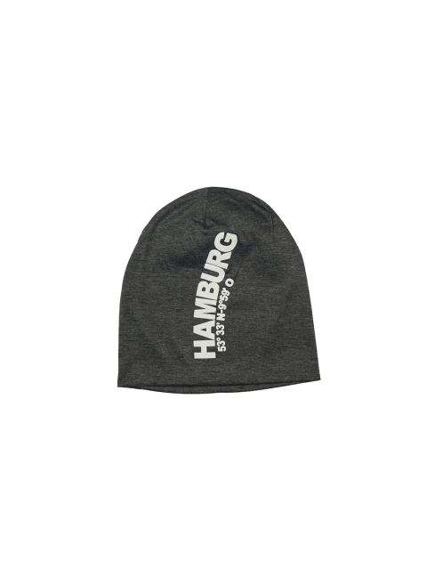 

iSWEVEN Unisex Grey & White Printed Beanie