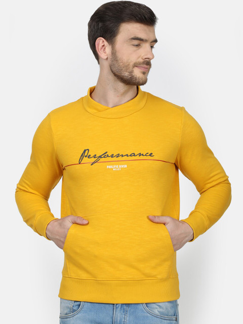 

Monte Carlo Men Yellow Printed Sweatshirt