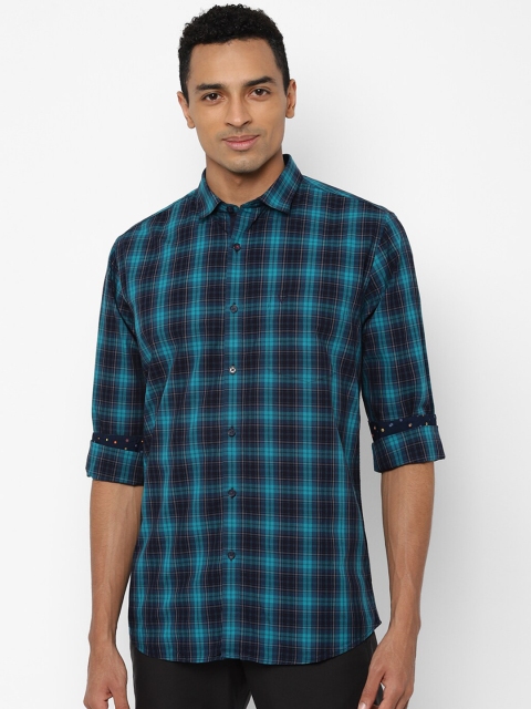 

Allen Solly Men Navy Blue Slim Fit Checked Casual Shirt