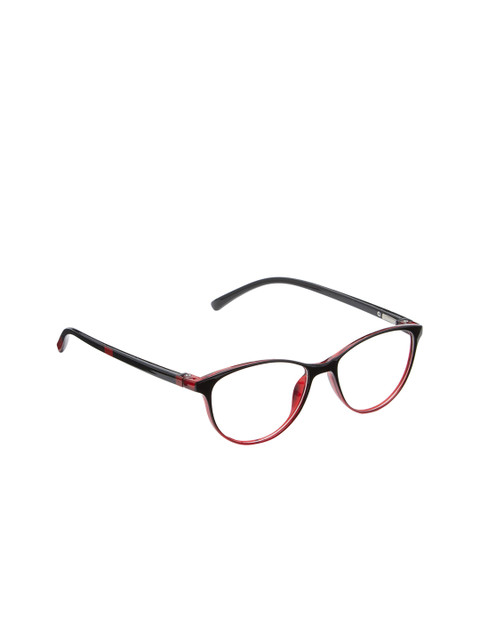 

VAST Unisex Black & Red Printed Full Rim Cateye Frames 7718