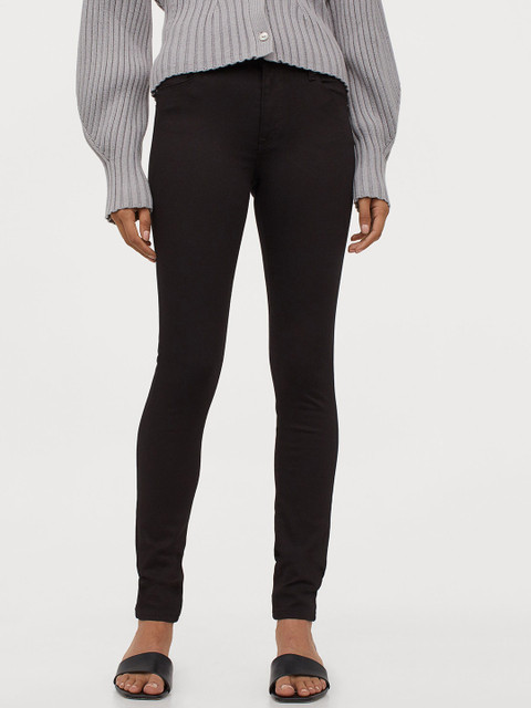 

H&M Women Black Shaping Skinny Regular Jeans