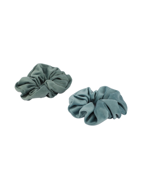 

Bellofox Women Set of 2 Blue Solid Ponytail Holders