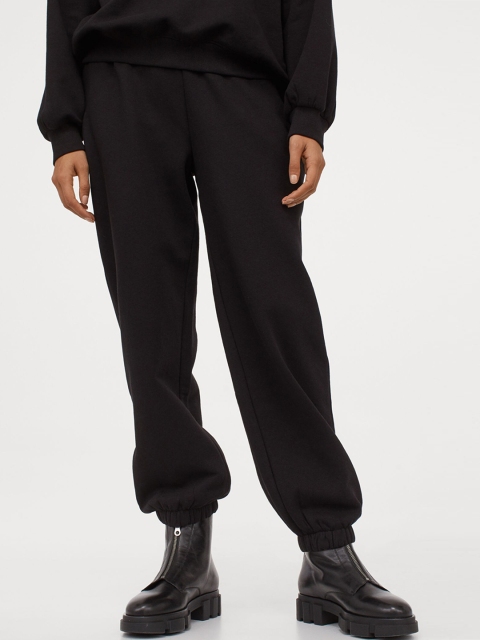 

H&M Women Black Solid Joggers