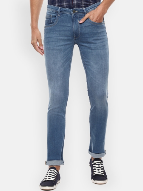 

V Dot Men Blue Slim Fit Mid-Rise Clean Look Jeans
