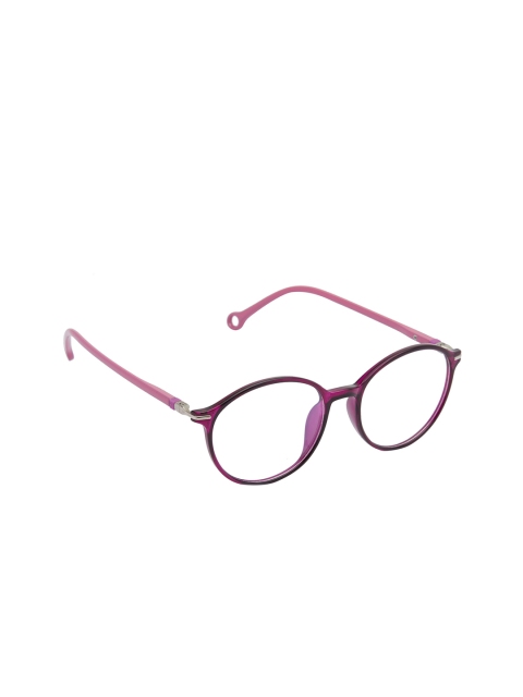 

VAST Unisex Pink Solid Full Rim Round Frames 7711