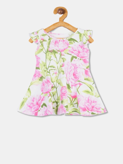 

The Childrens Place Girls Pink Printed A-Line Dress