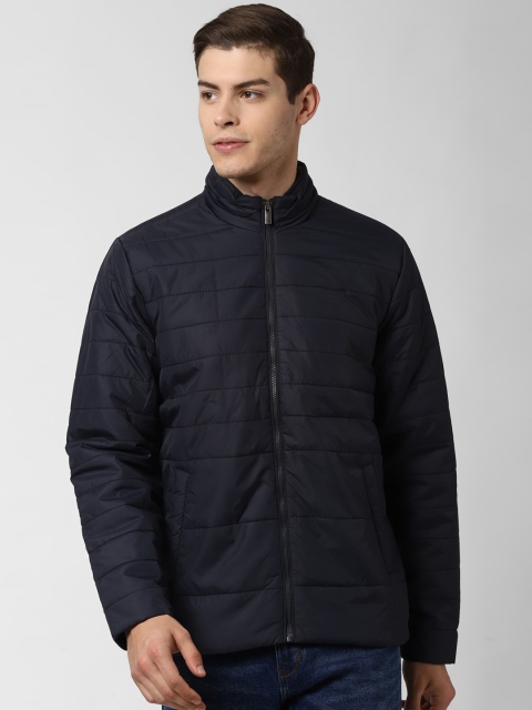 

Peter England Casuals Men Navy Blue Solid Padded Jacket