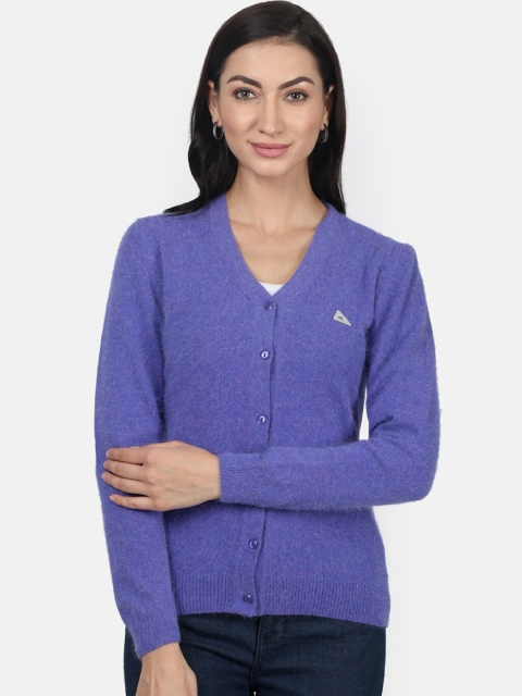 

Monte Carlo Women Purple Solid Cardigan