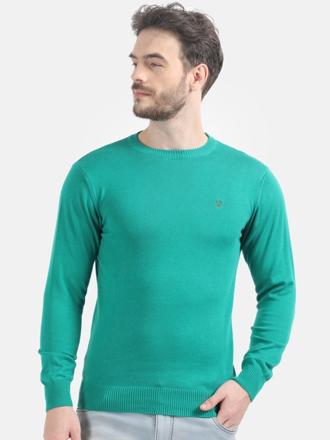

Monte Carlo Men Green Solid Sweater