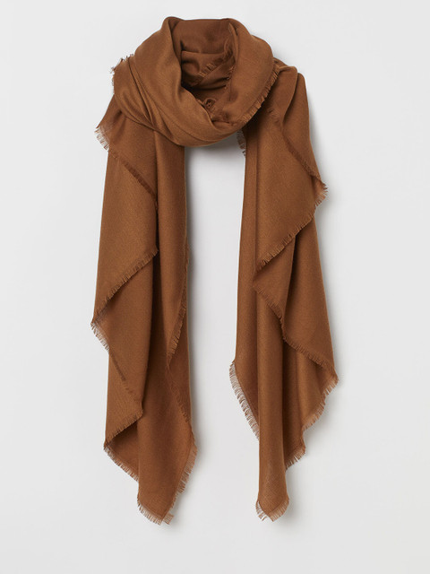 

H&M Women Brown Solid Scarf