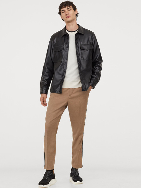 

H&M Men Beige Trousers Slim Fit