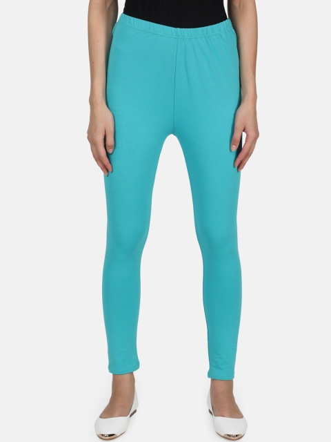 

Monte Carlo Women Blue Solid Leggings