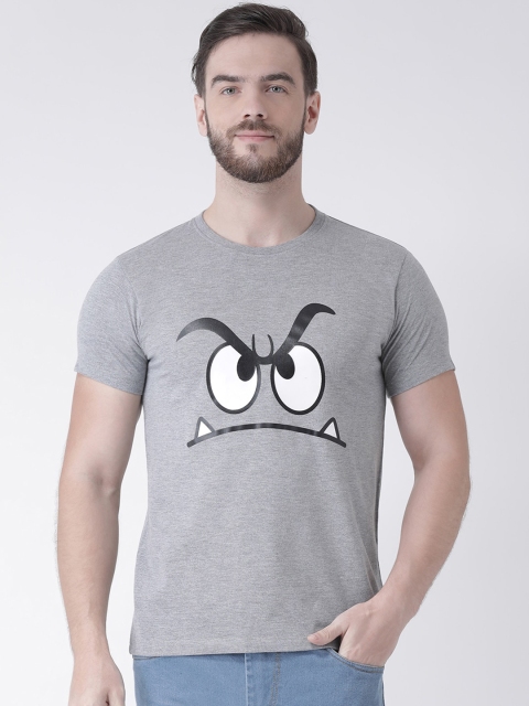 

GRIFFEL Men Grey Printed Round Neck T-shirt