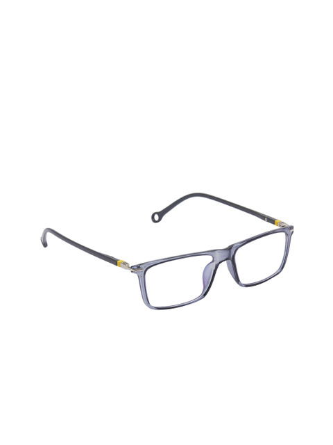 

VAST Unisex Grey Solid Antiglare Zero Power & Blue Ray Cut Full Rim Rectangle Frame 7712