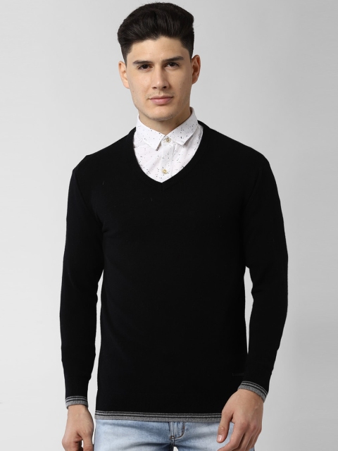 

Peter England Casuals Men Black Solid Pullover Sweater