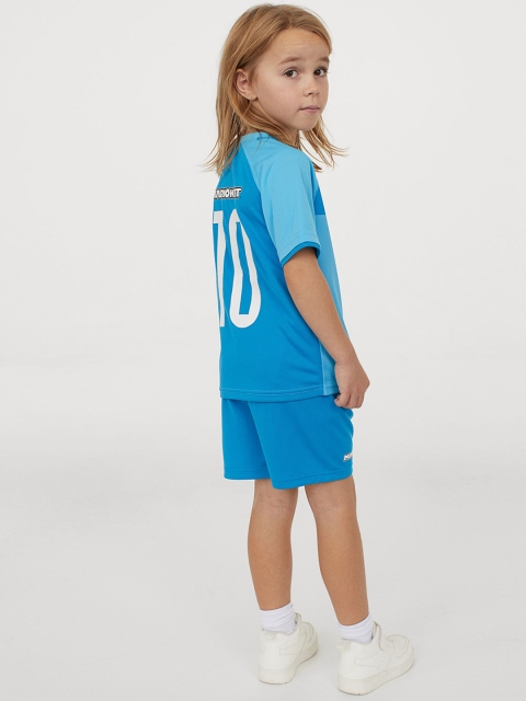 

H&M Boys Turquoise Blue Football Kit