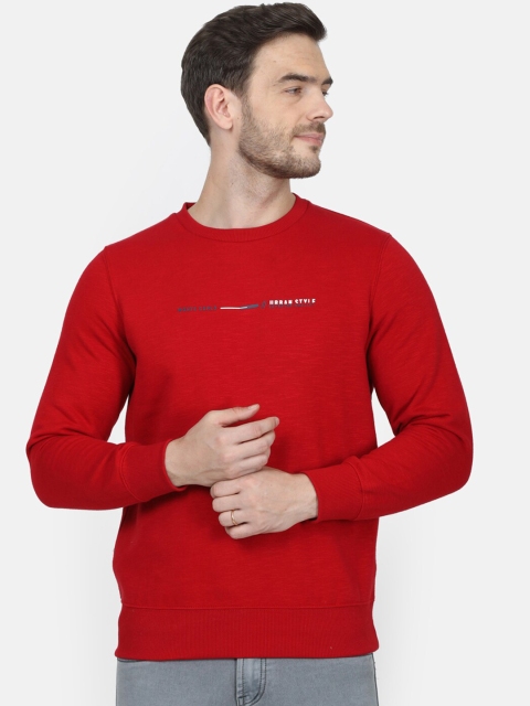 

Monte Carlo Men Red Solid Sweatshirt