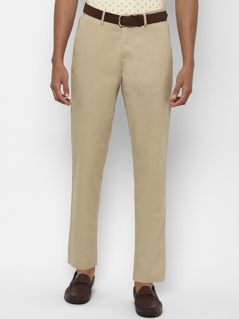 

Allen Solly Men Beige Slim Fit Solid Regular Trousers