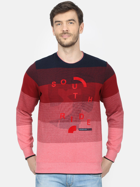 

Monte Carlo Men Red Colourblocked Sweatshirt