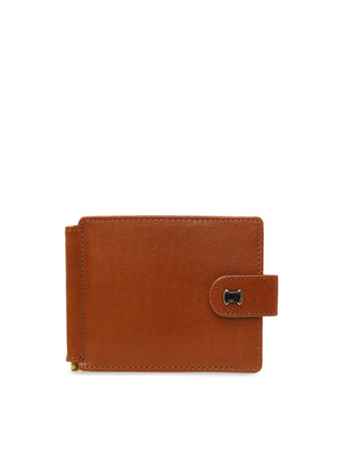

Da Milano Men Tan Brown Solid Leather Money Clip