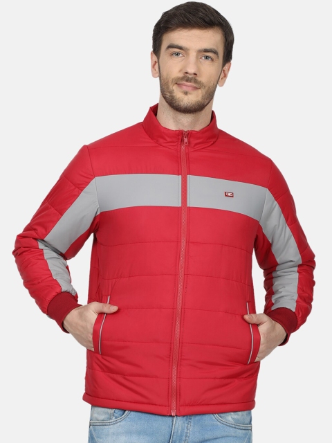

Monte Carlo Men Red Solid Open Front Jacket