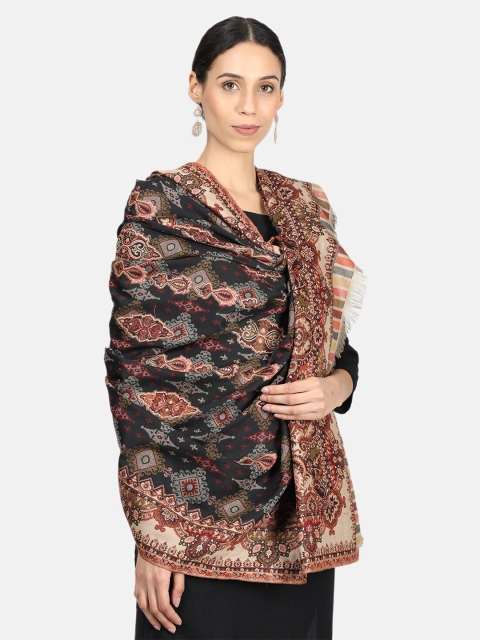 

Monte Carlo Women Black Printed Shawl