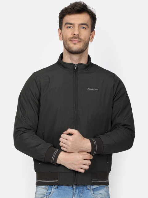 

Monte Carlo Men Olive Green Solid Bomber
