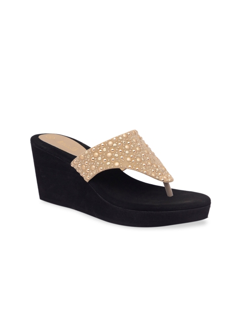 

Inc 5 Women Gold-Toned Embellished Sandals