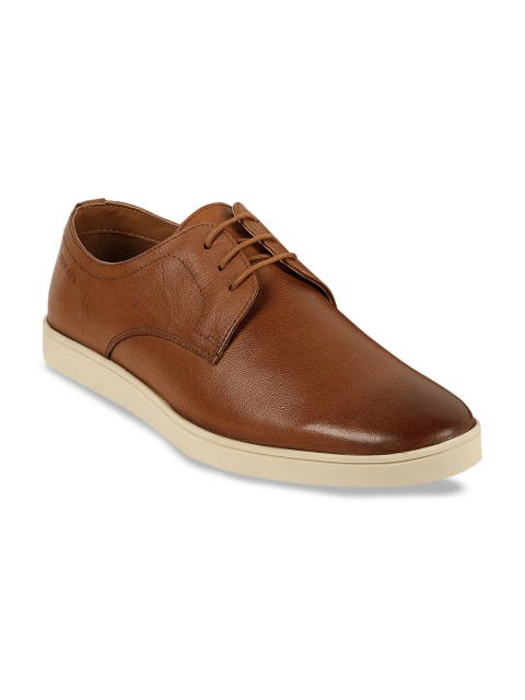 

Red Tape Men Tan Brown Leather Derbys