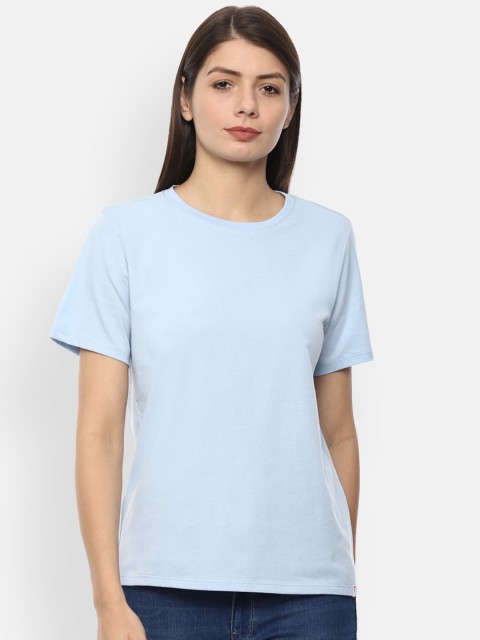 

Van Heusen Woman Women Blue Solid Top