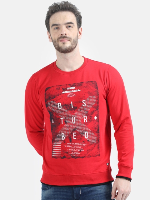 

Monte Carlo Men Red Printed Sweatshirt