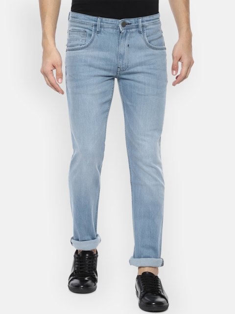 

V Dot Men Blue Slim Fit Mid-Rise Clean Look Jeans