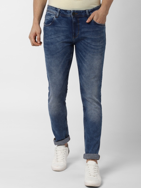 

Peter England Casuals Men Blue Skinny Fit Mid-Rise Clean Look Stretchable Jeans