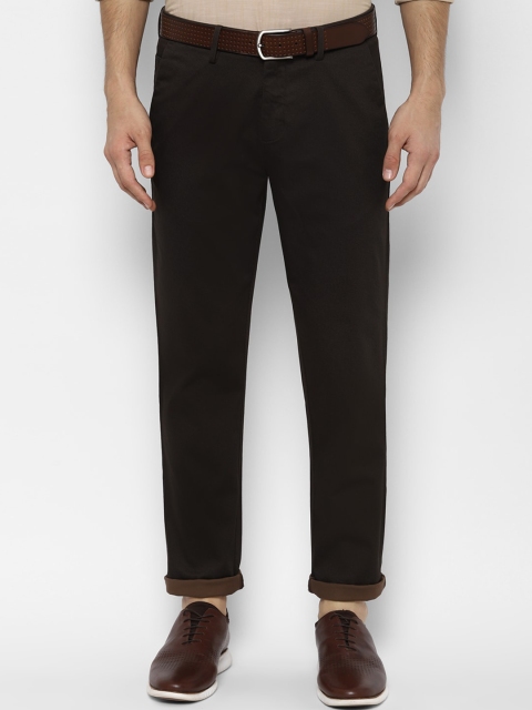 

Allen Solly Men Brown Slim Fit Solid Regular Trousers