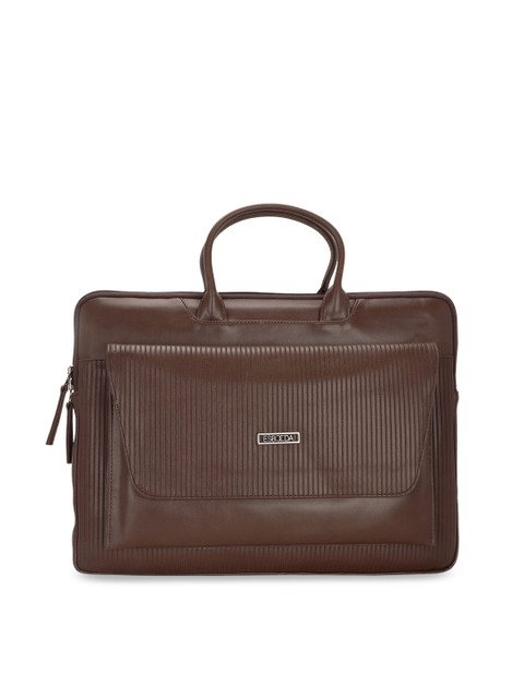 

ESBEDA Unisex Coffee Brown Solid Laptop Bag