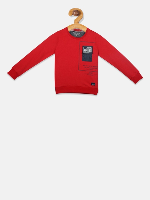

Monte Carlo Boys Red Printed Sweatshirt