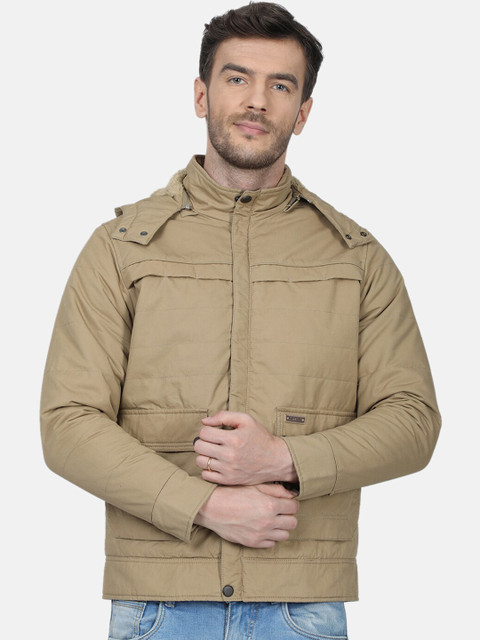 

Monte Carlo Men Brown Solid Bomber with Detachable Hood