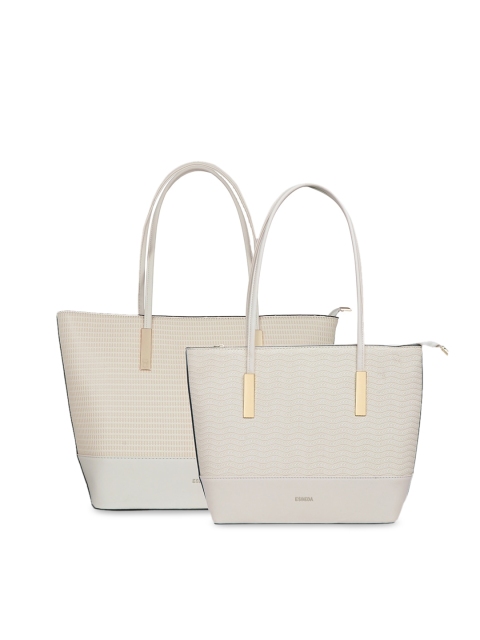 

ESBEDA Off-White Solid Shoulder Bag